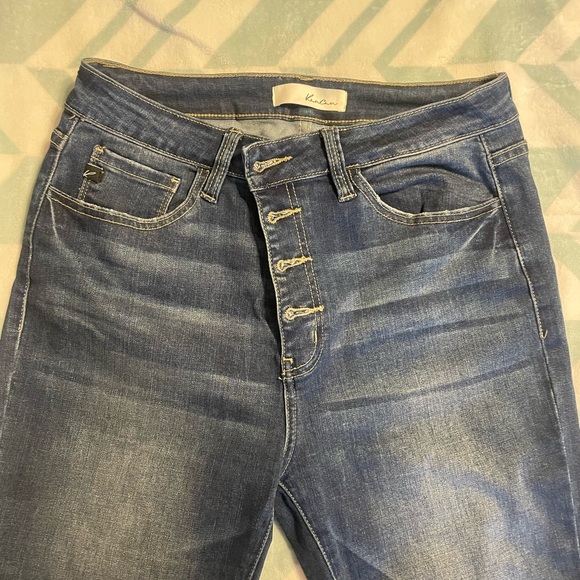 KanCan exposed button fly crop Jean - Picture 2 of 5